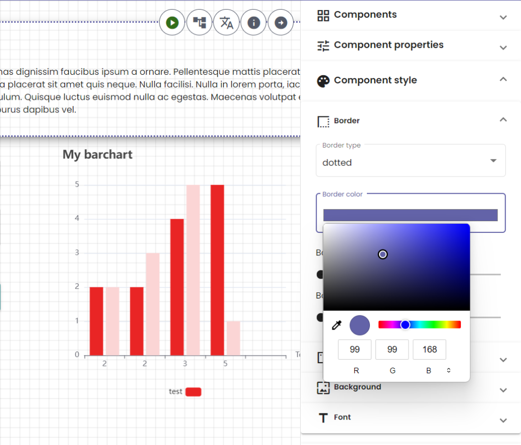 nocode component styling