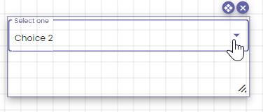 Select default option for selection box component.