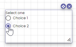 Select default option for radiobutton component.