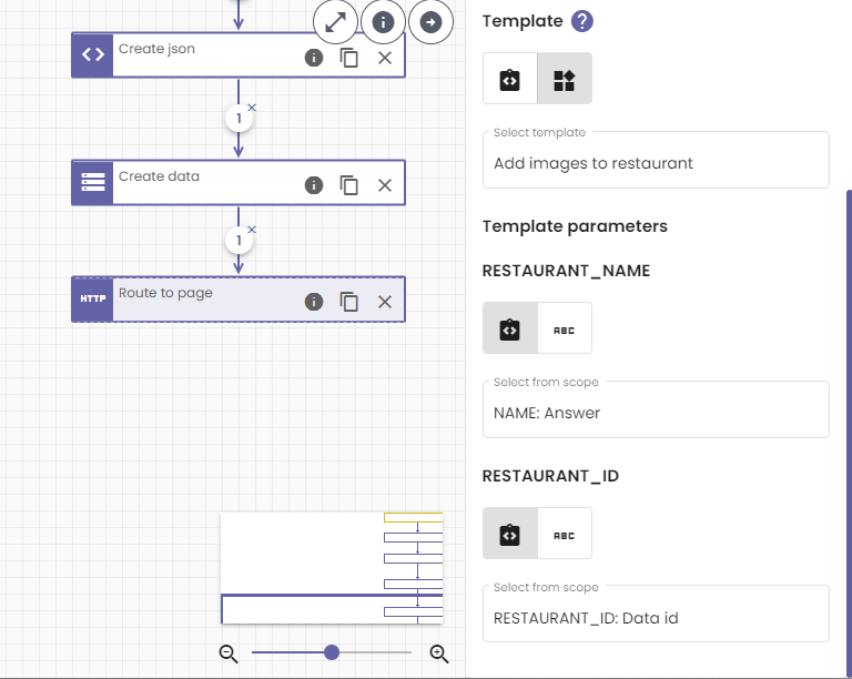 Route to add images page