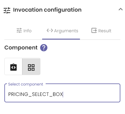 Select component