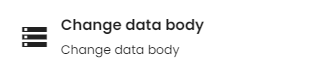 Change data body function.