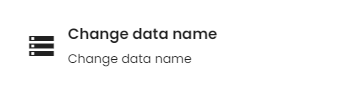 Change data name funciton.