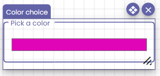 The color choice component.