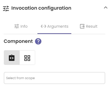 Arguments tab for a Get answer of number field function call.