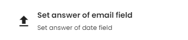 Set answer of email field function.