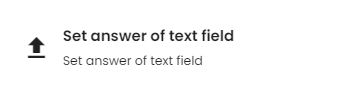 Set answer of text field function.