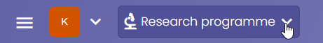 Shows the arrow to click to access the applications list window.
