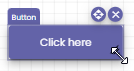 Shows how to resize a button component.