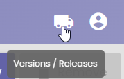 Shows the Versions / Releases icon.