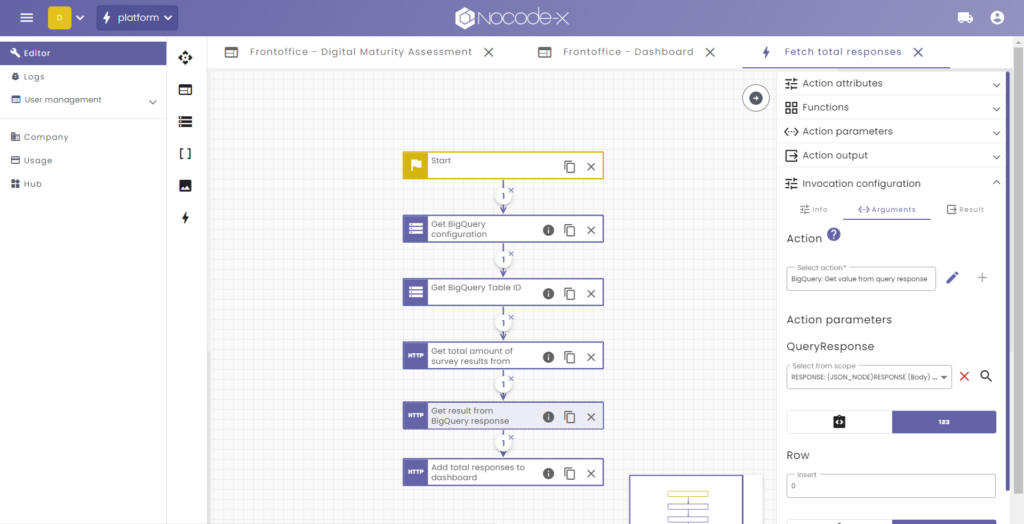 BigQuery Nocode integration