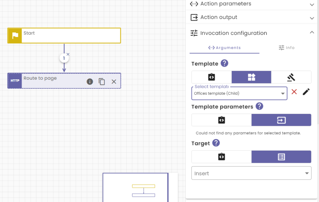 Route to offices page configuration