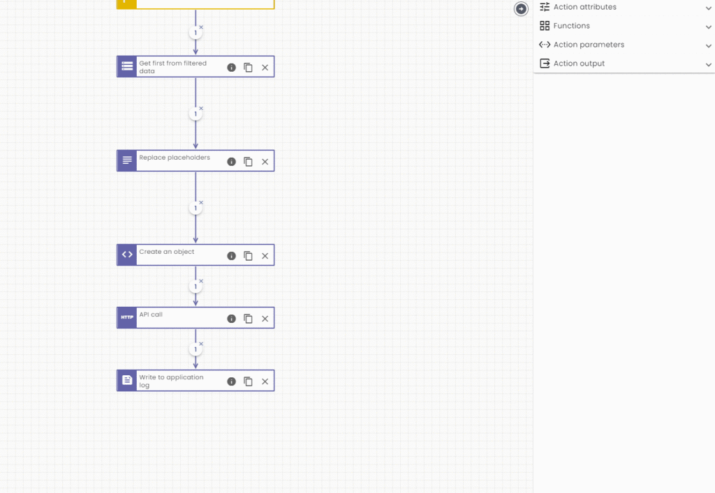 Store values in variable scope with no code x